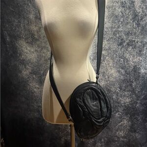 AMBUSH x Masaya Kushino Black Leather Skull Crossbody Bag
